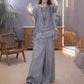 🔥Free shipping for two pieces🔥Women's Elegant Solid Color Loose Cotton Linen 2-Piece Set