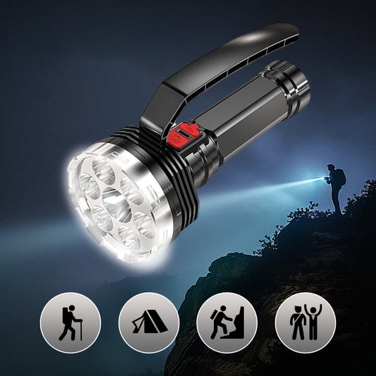 Outdoor Emergency Bright Flashlight with Portable Handle（Free Shipping）