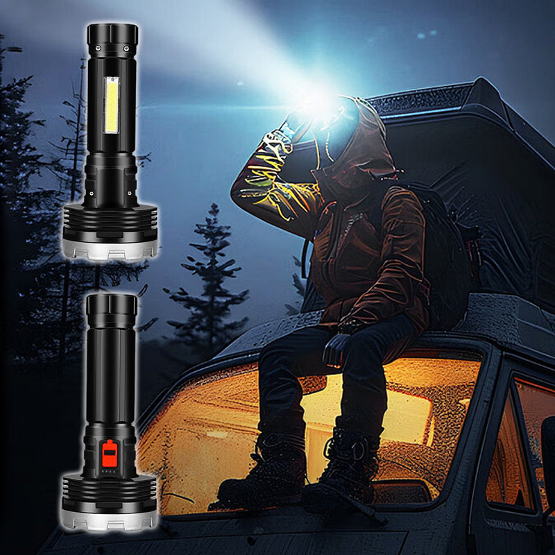 Outdoor Emergency Bright Flashlight with Portable Handle（Free Shipping）