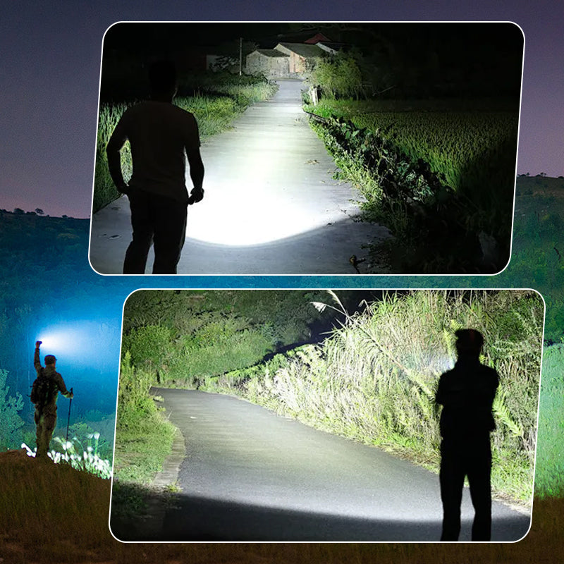 Outdoor Emergency Bright Flashlight with Portable Handle（Free Shipping）