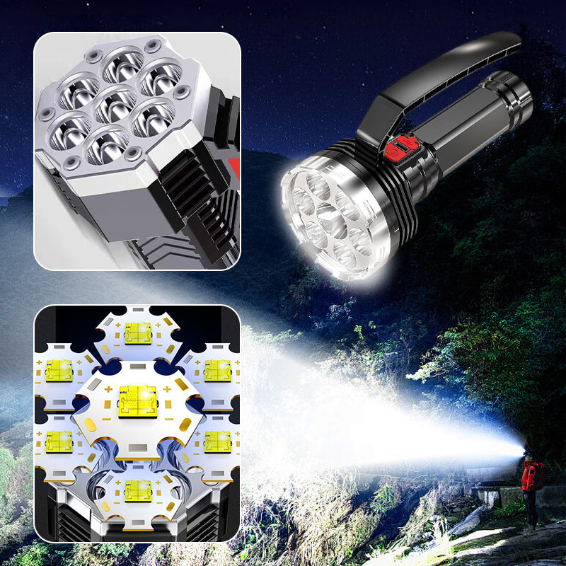 Outdoor Emergency Bright Flashlight with Portable Handle（Free Shipping）