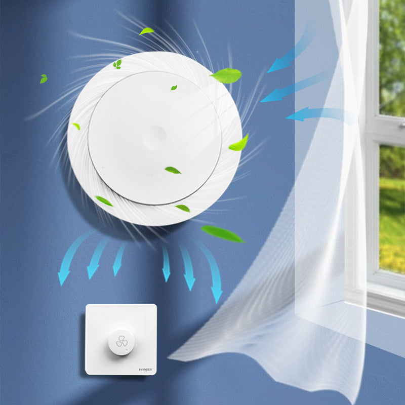 Through-the-Wall Silent Fresh Air Ventilation Artifact with Remote Control