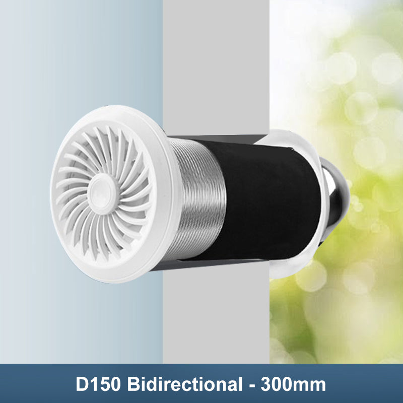 Through-the-Wall Silent Fresh Air Ventilation Artifact with Remote Control