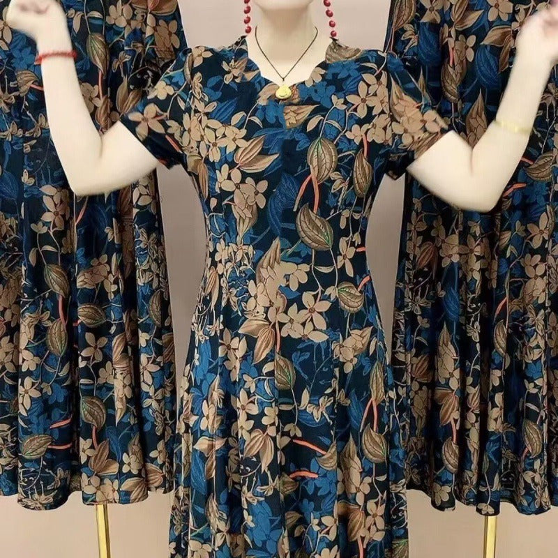 Women's Graceful Floral Printed Dress