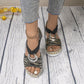 2024 New Design👡Women's Fashion Open-toe Wedge Sandals with Elastic Strap