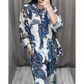 （Free Shipping）Two Piece Shirt and Trousers Set for Women