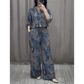 （Free Shipping）Two Piece Shirt and Trousers Set for Women