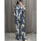 （Free Shipping）Two Piece Shirt and Trousers Set for Women