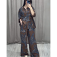 （Free Shipping）Two Piece Shirt and Trousers Set for Women