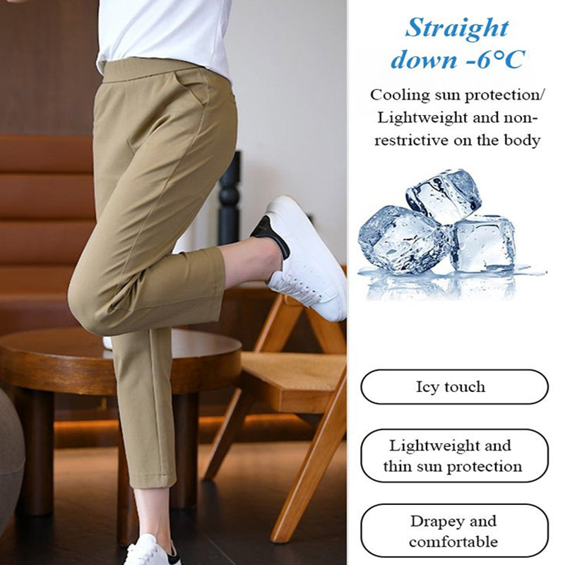 Women's Summer Ice Cooling Casual Capri Pants