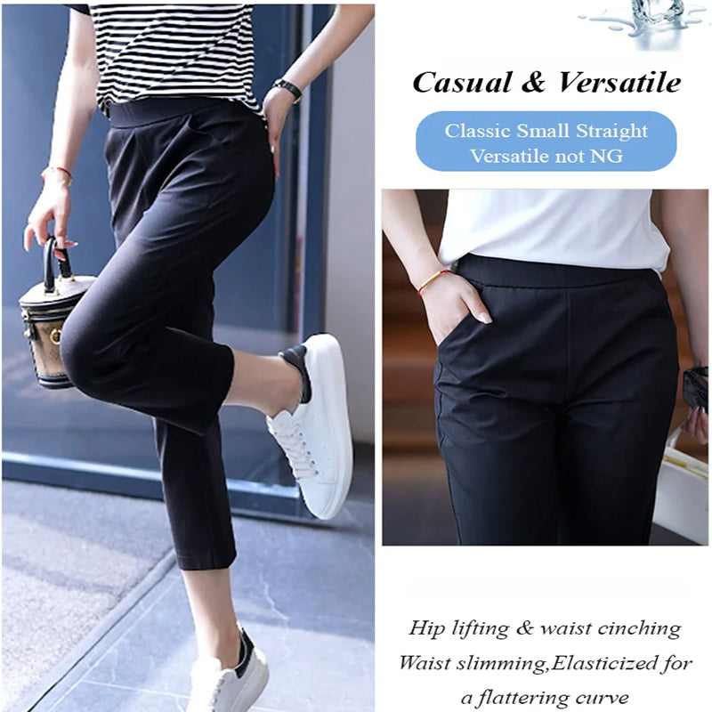 Women's Summer Ice Cooling Casual Capri Pants