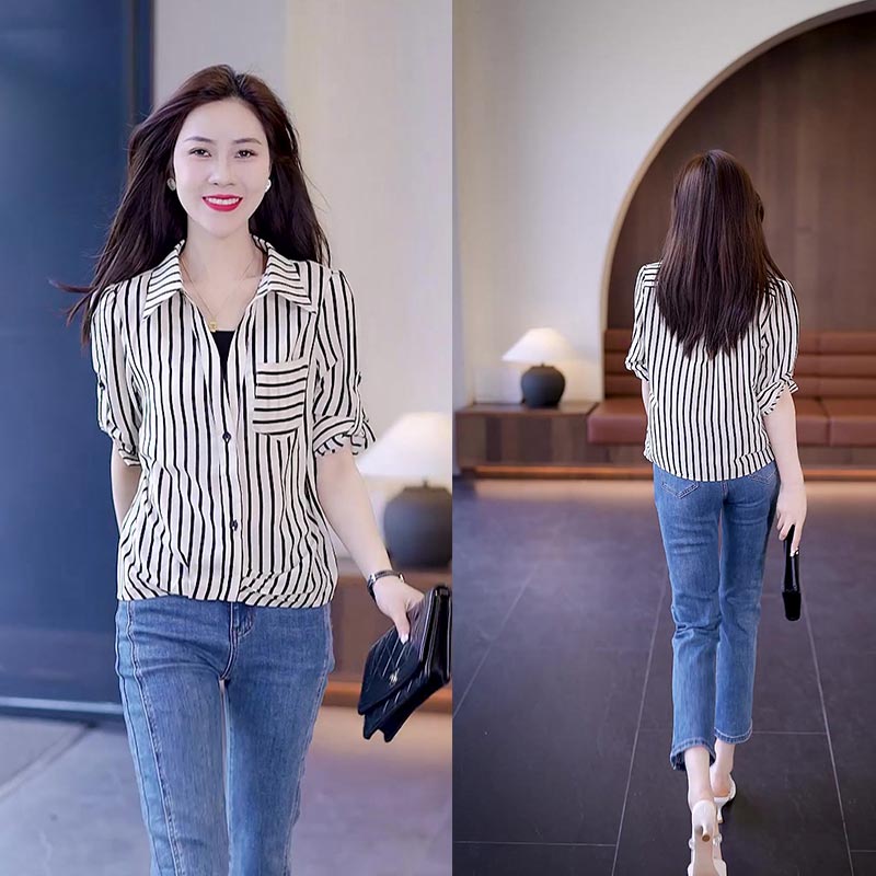 Women’s Breathable Casual Lapel Pullover Shirt