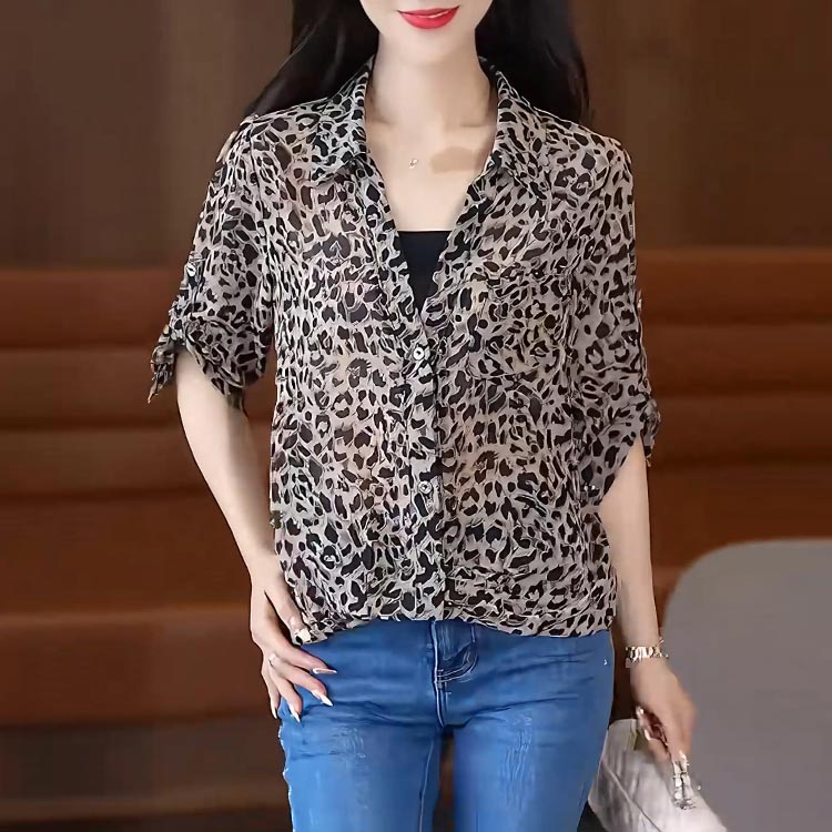 Women’s Breathable Casual Lapel Pullover Shirt