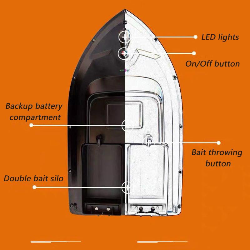 Automatic Bait Feeding And Hook Feeding Ship with 500m Intelligent Remote Control