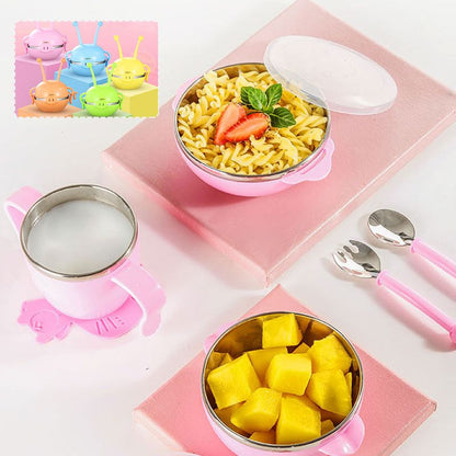 Food-grade 304 Stainless Steel Baby Bowl 5pcs/Set