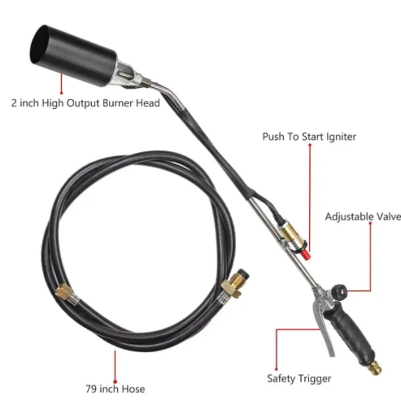 800000 BTU Propane Torch Weed Burner