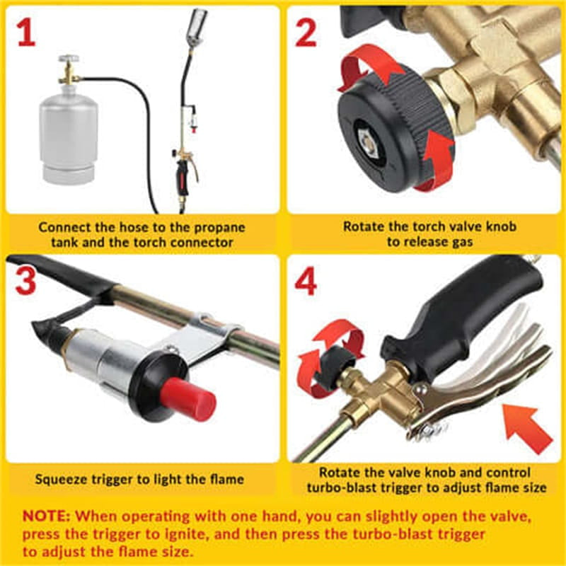 800000 BTU Propane Torch Weed Burner