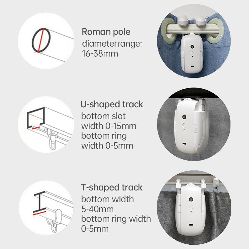 Smart Curtain Opener with Remote Control（Three-year warranty）