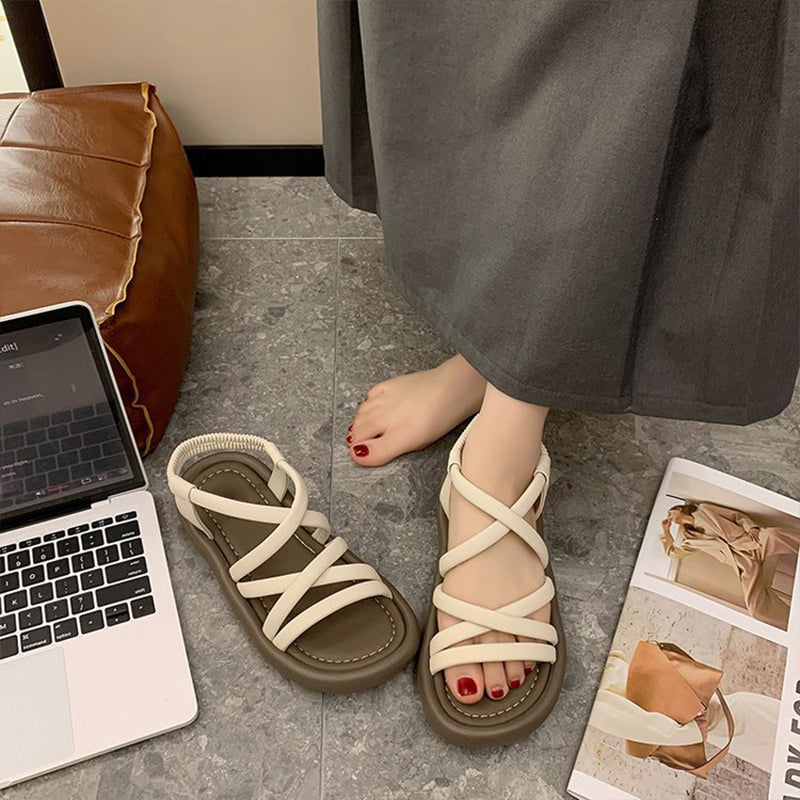 Women's Minimalist Strap Flat Sandals（Free Shipping）