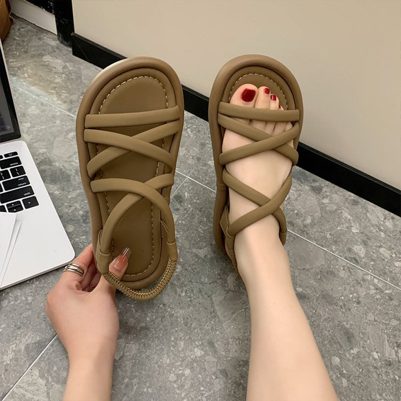 Women's Minimalist Strap Flat Sandals（Free Shipping）