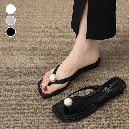 Women’s Casual Stylish Pearl Flip-flops