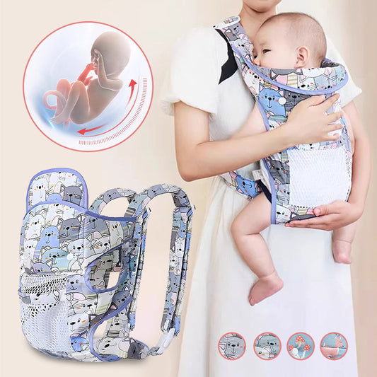 Multi-Functional Front Hugging Double-Shoulder Baby Carrier