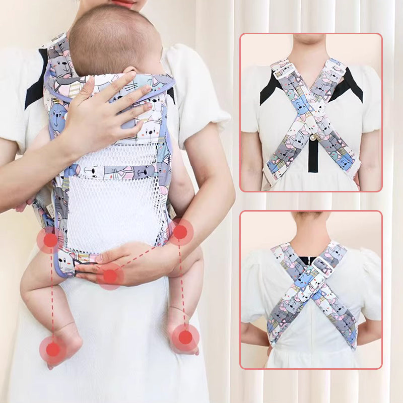 Multi-Functional Front Hugging Double-Shoulder Baby Carrier