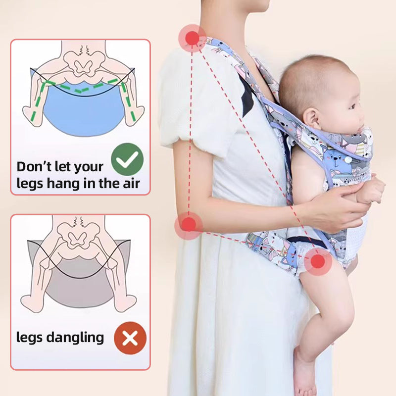 Multi-Functional Front Hugging Double-Shoulder Baby Carrier