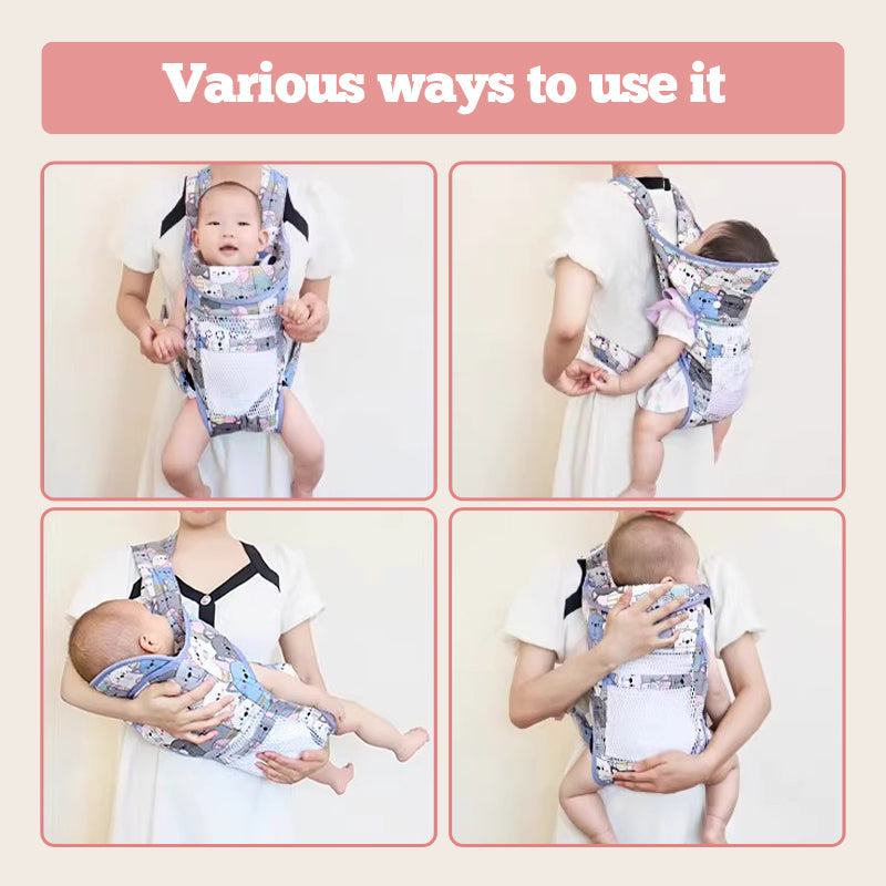 Multi-Functional Front Hugging Double-Shoulder Baby Carrier