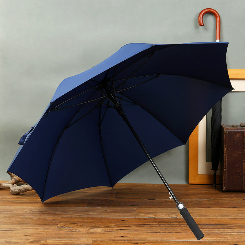 Double Golf Umbrella With Full Fiber Long Handle