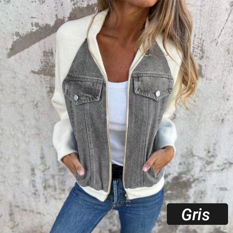 🔥New Fashion Women's Creative Denim Splicing Jacket