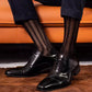Breathable striped men's mid-calf socks set