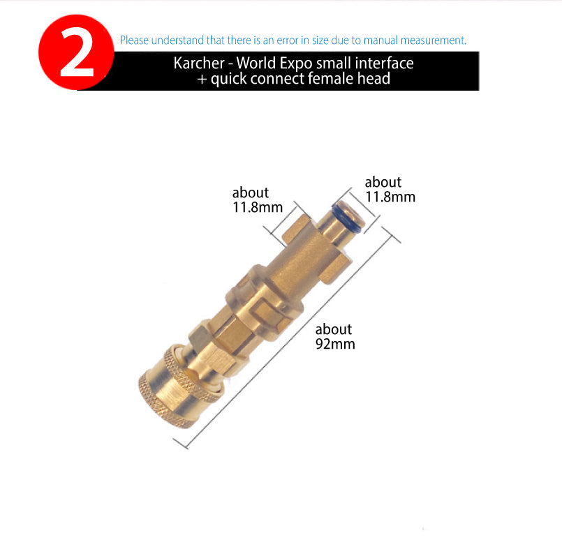 Nilfisk/ Karcher/ YILI quick connection adapter