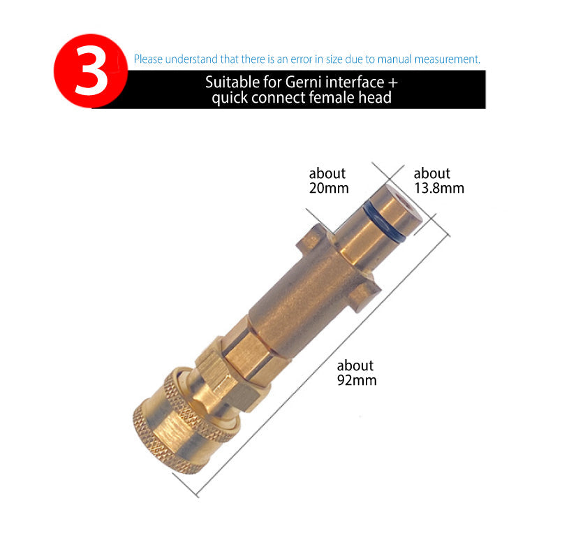 Nilfisk/ Karcher/ YILI quick connection adapter