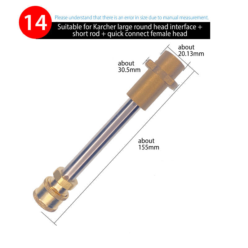 Nilfisk/ Karcher/ YILI quick connection adapter