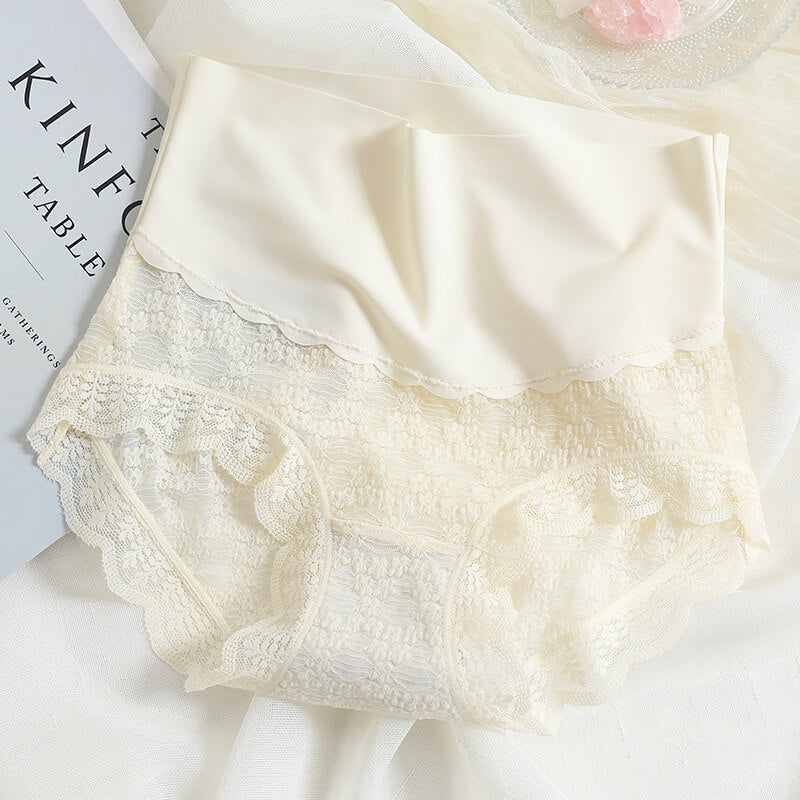 Women's Ice silk high waist lace panties