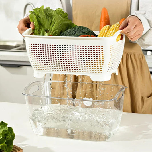 💥Hot Sale 50%🔥Multi-functional Double-Layer Drain Basket