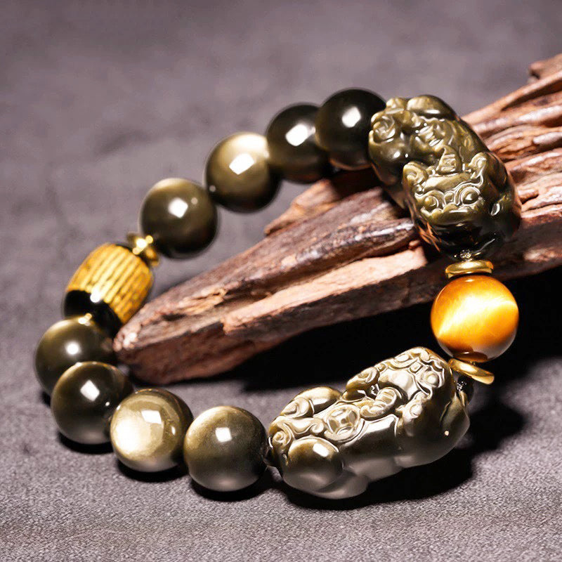 Lucky Brave Troops Stone Beads Bracelet