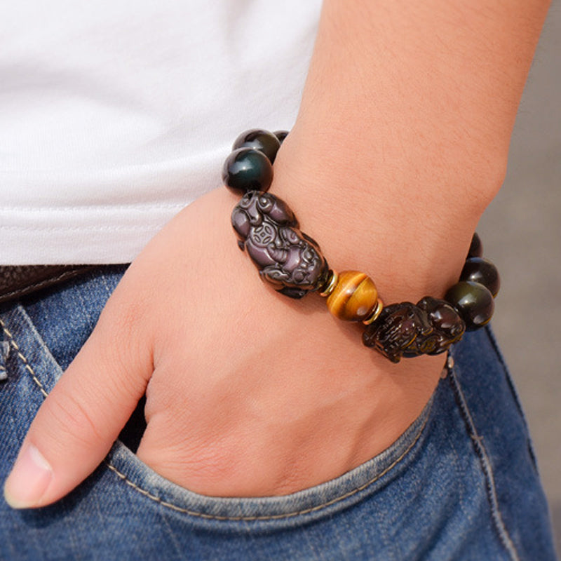 Lucky Brave Troops Stone Beads Bracelet