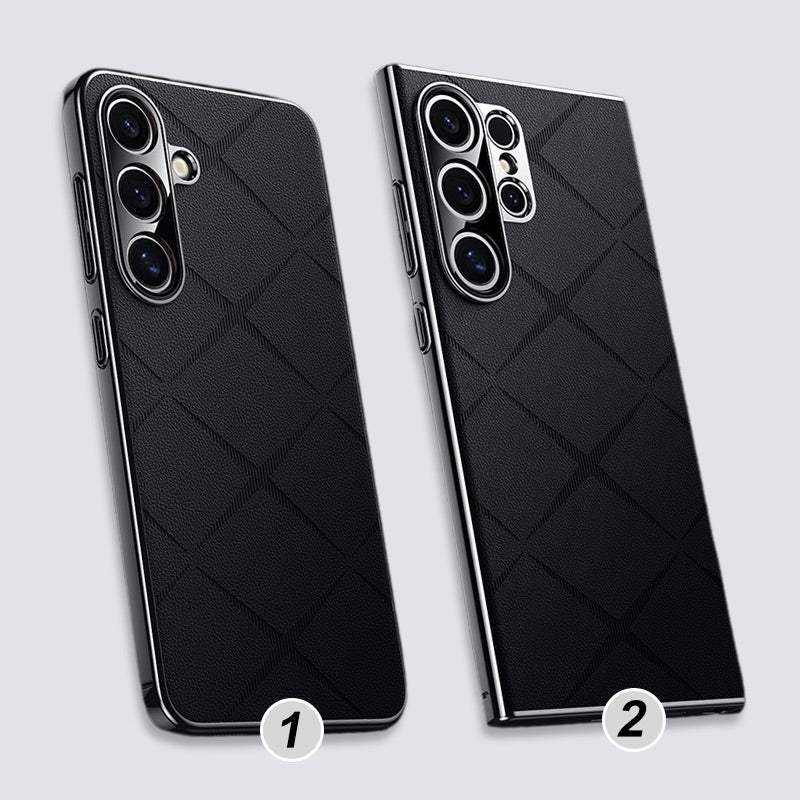 Anti-Scratch Grid Pattern Phone Case