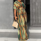 Women’s Irregular Stripe Print 2-Piece Set
