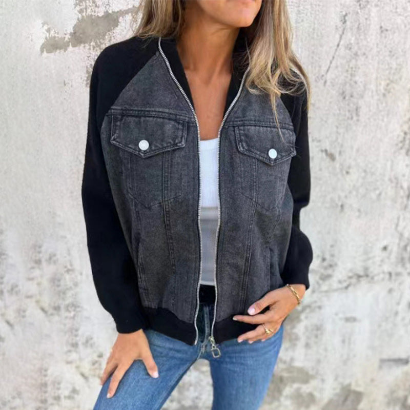 🔥New Fashion Women's Creative Denim Splicing Jacket