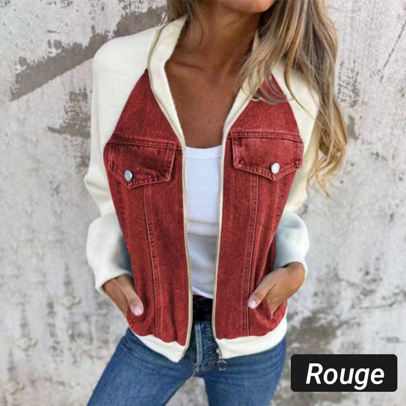 🔥New Fashion Women's Creative Denim Splicing Jacket