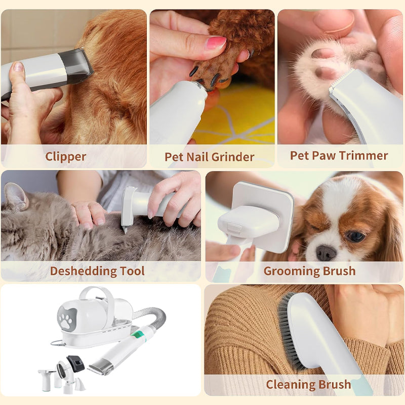 Multi-Functional Pet Grooming & Hair Vacuum Kit