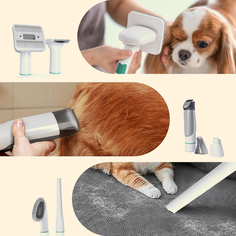 Multi-Functional Pet Grooming & Hair Vacuum Kit