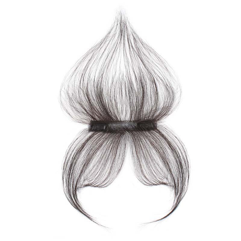 Lightweight Clip-on Extensions Invisible Topper Wig