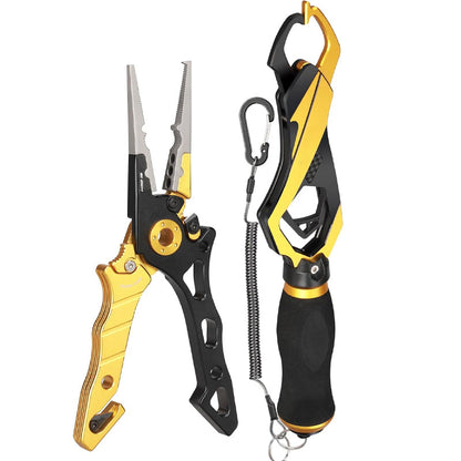 Multi-Function Fishing Pliers & Fish Lip Gripper Tool Set