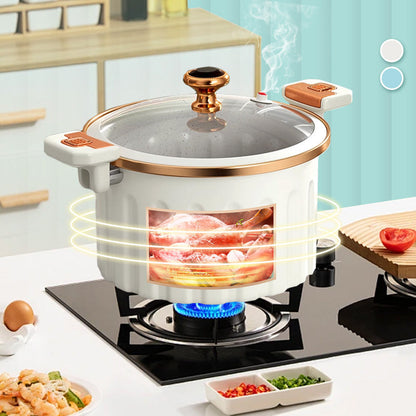 Multifunctional Enamel Vacuum Non-stick Stewing Micro Pressure Cooker