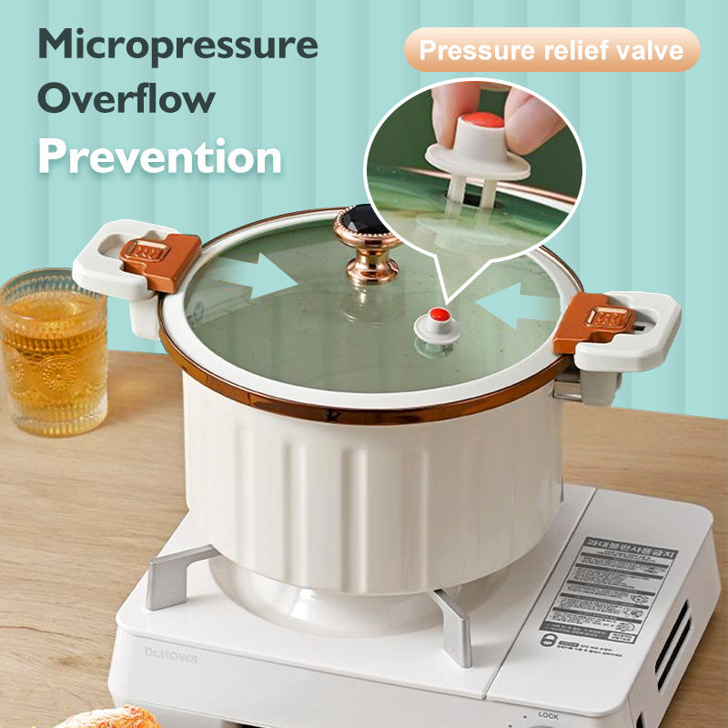 Multifunctional Enamel Vacuum Non-stick Stewing Micro Pressure Cooker