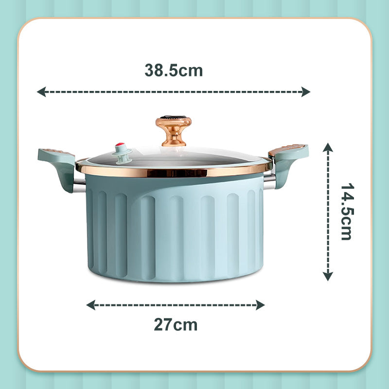 Multifunctional Enamel Vacuum Non-stick Stewing Micro Pressure Cooker